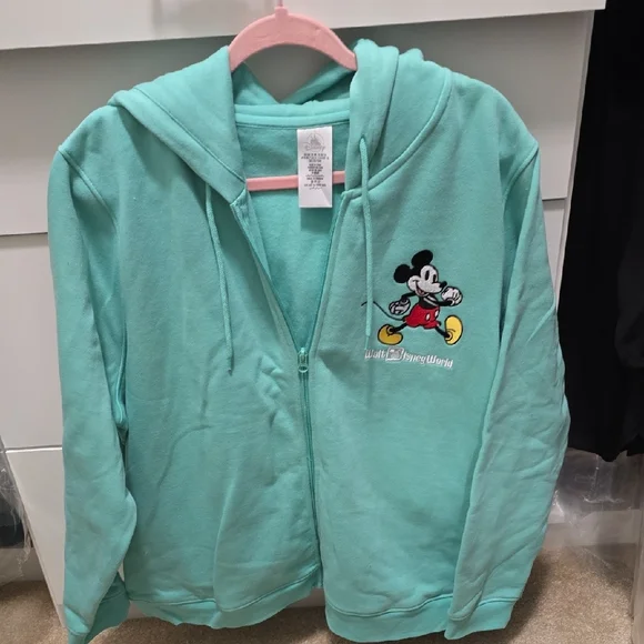 Disney Adult Mickey Mouse Teal Hoodie and Pants Set - Picture 2 of 7